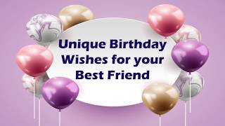 Birthday Wishes for Best Friend  Heart Touching Birthday Wishes for Best Friend [upl. by Zamora]