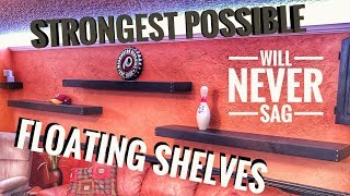 DIY Floating Shelves  No Special Hardware  How To [upl. by Aehsan]