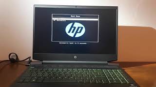 FreeDOS Laptop first boot install Windows HP Laptop [upl. by Anastase]