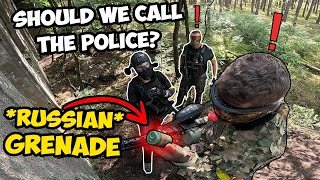 Paintballer Finds ILLEGAL Soviet GRENADES 💣😱 [upl. by Eilsew]