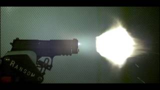 357 SIG SIG 125gr VCrown JHP muzzle flash [upl. by Noryv922]