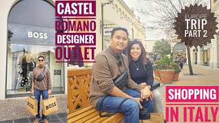 Shopping In Italy Castel Romano Designer Outlet Leonardo da Vinci–Fiumicino Airport Europe Part 2 [upl. by Maier]