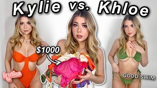 Kylie vs Khloe who has the better swimsuit line [upl. by Carilla973]