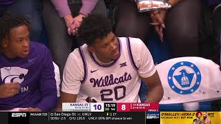 Kansas vs Kansas State  202435  NCAAB Game [upl. by Adnirod]