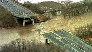 New York State Thruway Bridge Collapse [upl. by Citarella]