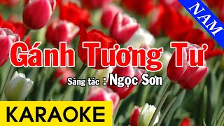 Karaoke Gánh Tương Tư Tone Nam Nhạc Sống  Beat Chuẩn [upl. by Boswell]