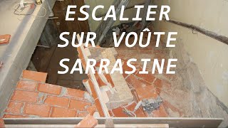 Escalier voûte sarrasine timelapse  explications divers [upl. by Loretta]