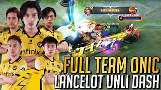 THIS IS HOW I MAXIMIZE LANCELOTS DASH  FULL TEAM ONIC MPL ROSTER [upl. by Colbye]