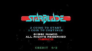 STARBLADE スターブレード 003 The Theme of STARBLADE ALL CLEAR STAFFROLL arcade game music [upl. by Ednew]