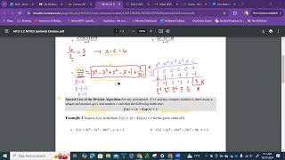 Math113 32 33 Synthetic Division Zeros of Polynomial [upl. by Accalia869]