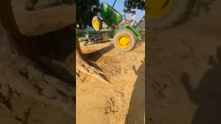 Tractor bike accident🤯😱  accident shorts youtubeshorts shortsfeed viralshorts funny ytshorts [upl. by Ynots]