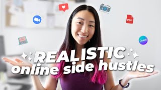 6 Easy Online Side Hustles that require NO MONEY to start in 2024 💸 realistic for the average person [upl. by Laufer]