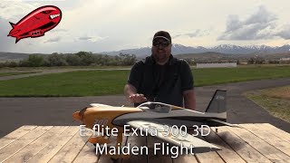 Eflite Extra 300 3D 13m Maiden Flight [upl. by Enialem]