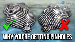 WHY YOURE GETTING PINHOLES IN YOUR HYDROGRAPHICS  Liquid Concepts  Weekly Tips and Tricks [upl. by Nevla]