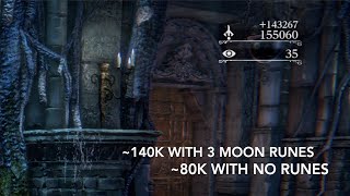 Bloodborne  Passive Blood Echoes Tutorial  80K  140K Blood Echoes Chalice Dungeon Glyph [upl. by Varian]