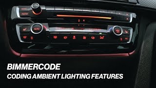 BIMMERCODE CODING AMBIENT LIGHTING FEATURES [upl. by Marge131]