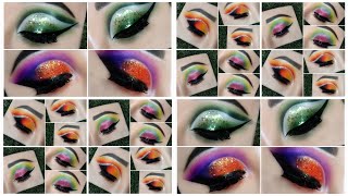 4 Diwali special eye makeup tutorial 😍 step by step  the beautician [upl. by Rahsab]