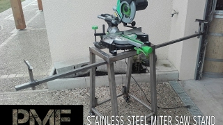 Homemade miter saw stand stainless steel [upl. by Iras]