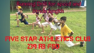 Running drill to improve speed and stride length Runningdrills [upl. by Nylirehc]