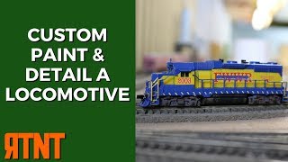 Custom Paint and Detail a Model Railroad Locomotive [upl. by Nomde]