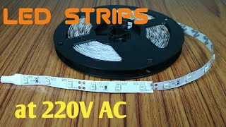 Led strips on 220V AC [upl. by Sandon852]