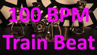 100 BPM  Train Beat Country Rock  44 Drum Track  Metronome  Drum Beat [upl. by Sternberg490]