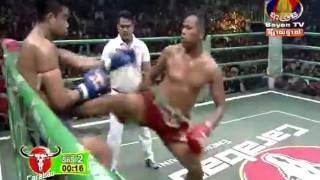 Cambodia Vs Thailand Kun Khmer BIRD KHAM Vs CHHALOEURMDAT Muay Thai [upl. by Engamrahc45]