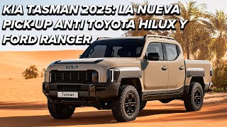 KIA Tasman 2025 Así es la nueva pickup anti Toyota Hilux y Ford Ranger [upl. by Sadinoel]