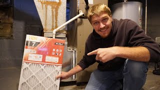 Quick and Easy Furnace Filter Replacement  DIY [upl. by Abramson]