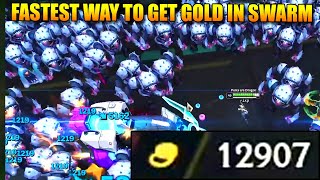 FASTEST WAY TO GET GOLD IN SWARM IN 15 MINUTES 12900 GOLD PER RUN  Swarm League of Legends Guide [upl. by Otilrac]