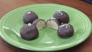 Salted Peanut Butter Balls [upl. by Inalawi]