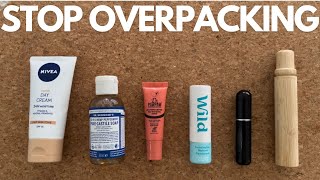 STOP OVERPACKING TOILETRIES  Minimize Your Carry On Effortless [upl. by Winshell]