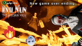 new game over ending in Evil Nun The Broken Mask [upl. by Eenram575]