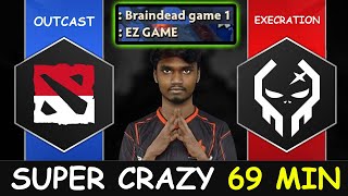 SUPER CRAZY 69 MINUTE  Outcast vs Execration Group Stage RES SEA 2 Dota 2 [upl. by Cherise]