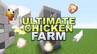 Minecraft  Ultimate Automatic Chicken Farm  Vollautomatische Hühner Farm  Tutorial 117 [upl. by Laureen883]