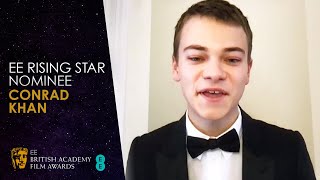 Conrad Khans Nominee Speech for the EE Rising Star Award  EE BAFTA Film Awards 2021 [upl. by Carver822]