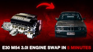 Building a BMW M54 Swapped E30 in 5 Minutes [upl. by Melise]