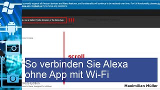 So verbinden Sie Alexa ohne App mit WiFi [upl. by Low]