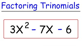 Factoring Trinomials  Quick amp Simple [upl. by Anilra]