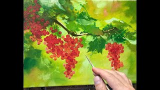 Red Ribes oil painting [upl. by Ahsaten]