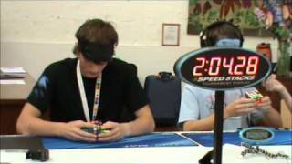 4x4 Rubiks cube blindfolded former world record 33780 [upl. by Naellij]