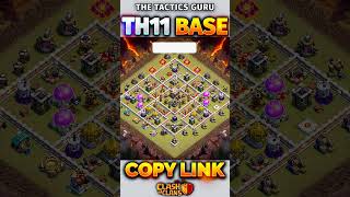 NEW TH11 BASE 🔥coc th11base clashofclans [upl. by Azitram9]