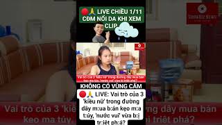 🔴🙏 LIVE CHIỀU 111 Full Vai trò 3 kiều nữ đường dây MB kẹo ma túy nước vui bị triệt phá [upl. by Intisar]