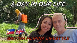 Nag spray ng damo si briton  a day in our life British Filipina Lifestyle 🇬🇧🇵🇭 [upl. by Anaihk]