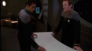 DS9 OBrien plans to paint Siskos desk Treachery Faith and the Great River [upl. by Dnalevelc]