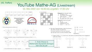 40 Mathe AG für Grundschüler  2 Stufe der MathematikOlympiade 2022  Lösungen amp Strategien [upl. by Thorndike]