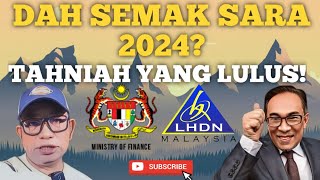 TAHNIAH JIKA LULUS SARA 2024 ADA TAMBAHAN AMAUN MISKIN TEGAR [upl. by Leviram]