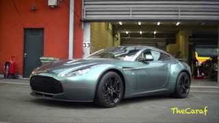 EXCLUSIVE  Aston Martin V12 Zagato drives on TRACK [upl. by Essyla]