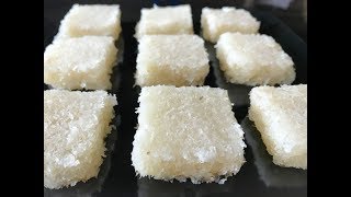 Fresh Coconut Burfi in 15 min  Kobbari Mithai Recipe  Indian Traditional Sweet [upl. by Iturk]