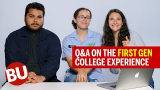 QampA on the FirstGeneration College Experience at Boston University [upl. by Sherourd504]